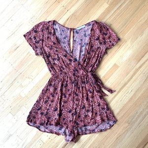 Lush Floral Romper Size S